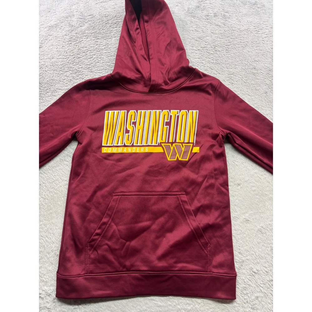 NFL Team Apparel Washington Commanders Youth Large 12/14 Burgundy Hoodie NWT
